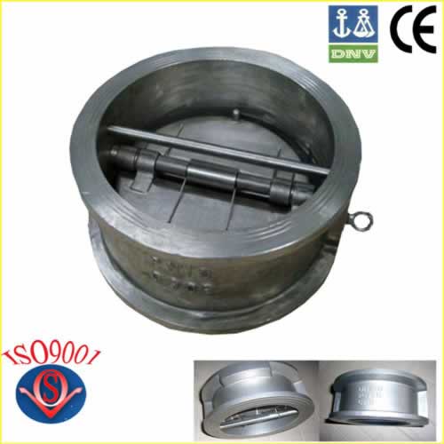 SS304 dual disc wafer type check valve