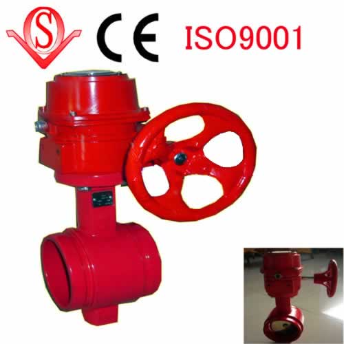 Grooved Ends Fire Signal Butterfly Valve