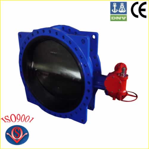 Double Flanged Rubber Seated Butterfly Valve